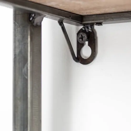 Rustic Hanging Shelves Rack {6}