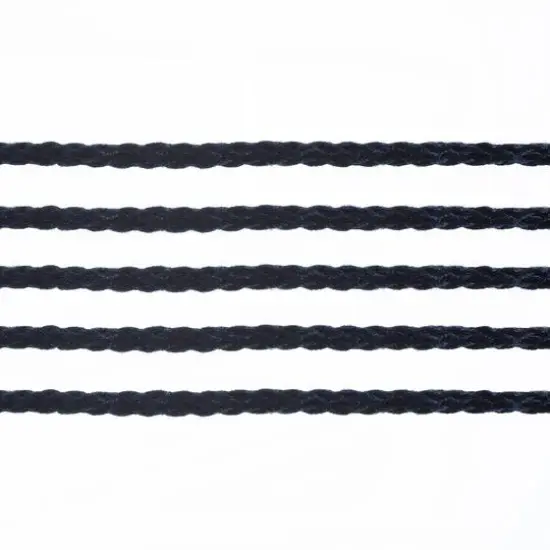 John Bead 4mm Braided Macram&eacute; Cord, 70yd. Navy Blue {3}