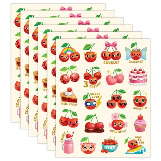 Teacher Created Resources&reg; Cherry Smelly Stickers, 6 Packs of 120 {1}