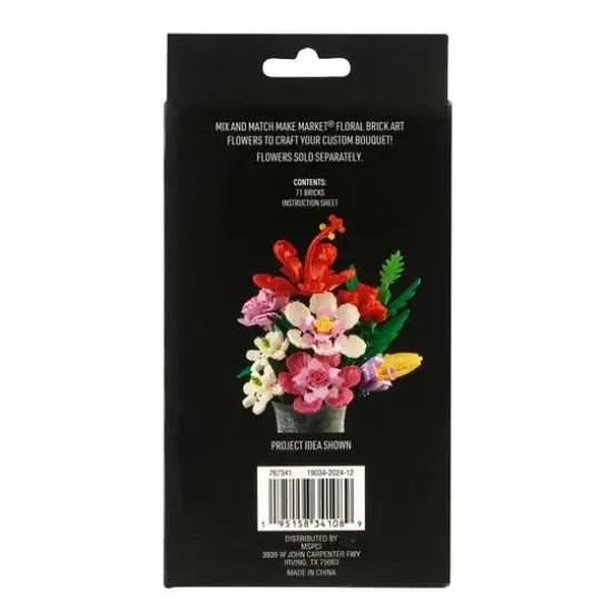 White Magnolia Floral Brick Art Kit by Make Market&reg; {3}