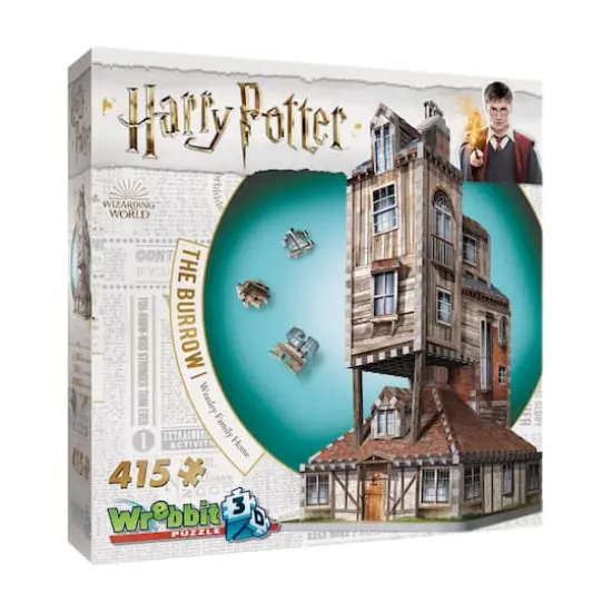 Harry Potter&trade; The Burrow Weasley Family Home 415 Piece 3D Puzzle {1}