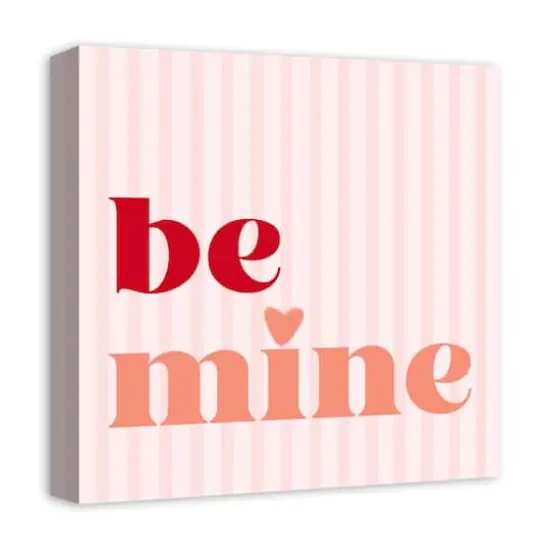 Be Mine Stripes Canvas Wall Art {5}