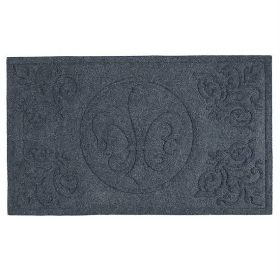 DII&reg; Dark Gray Fleur De Lis Floormat {1}