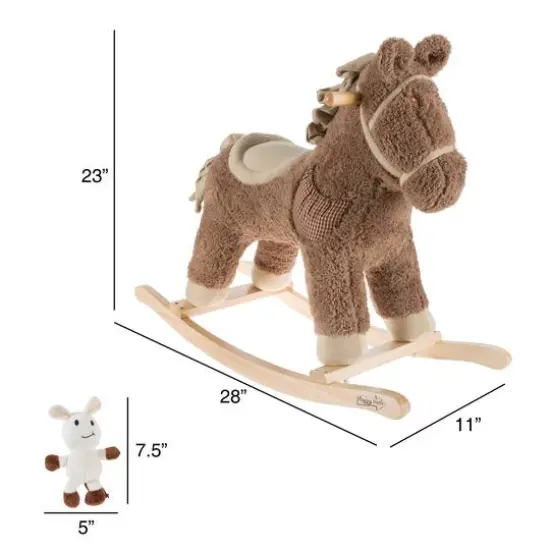 Toy Time Rocking Horse with Removable Friend {3}