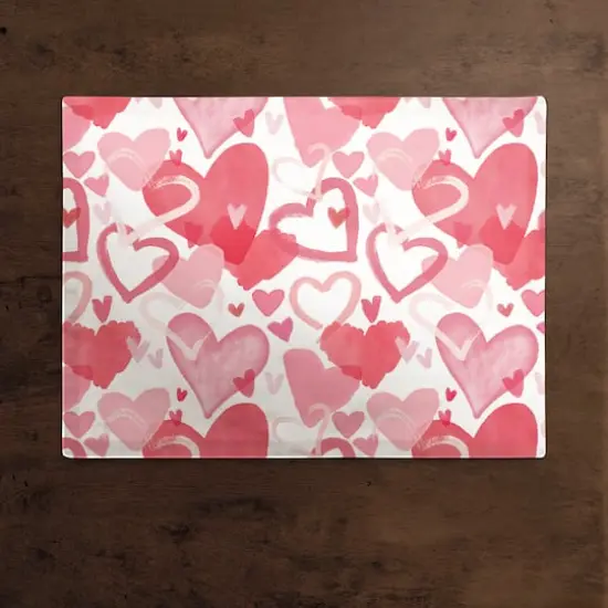 Heart Cluster Pattern 18" x 14" Cotton Twill Placemat {3}