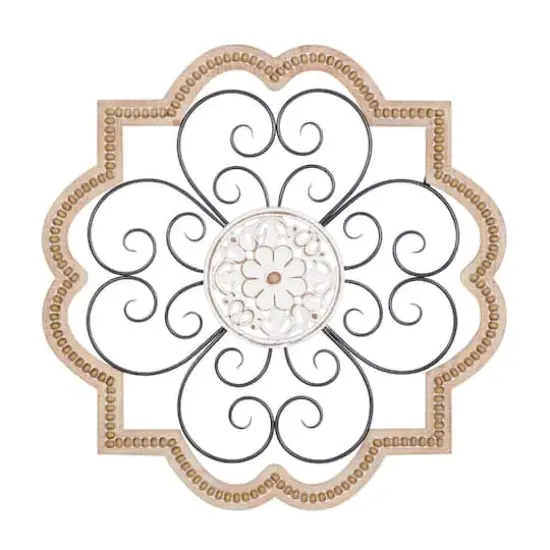 27" Brown Metal & Wood Farmhouse Wall D&eacute;cor {1}