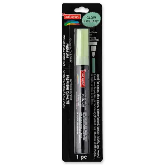 Premium Medium Tip Glow-in-the-Dark Water-Based Paint Pen by Craft Smart® Green {4}
