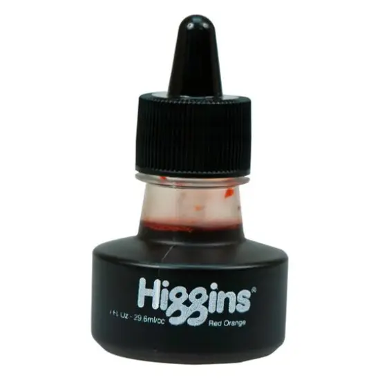 Higgins Drawing Ink, 1oz. Red Orange {1}