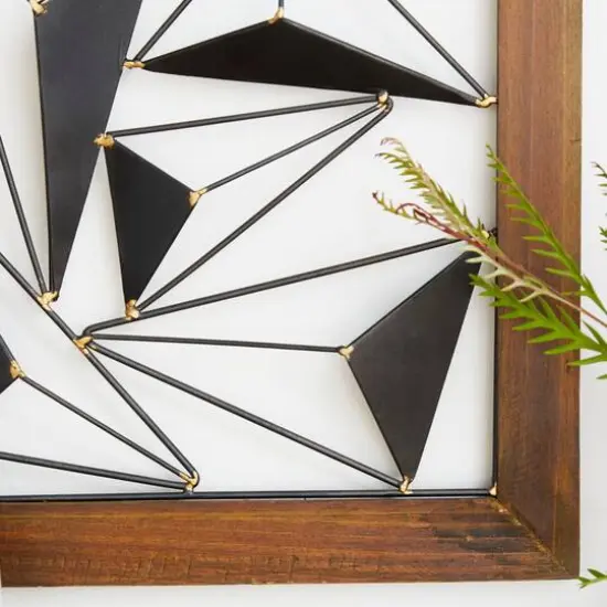Black & White Geometric Metal Wall Art Set, 2ct. {8}