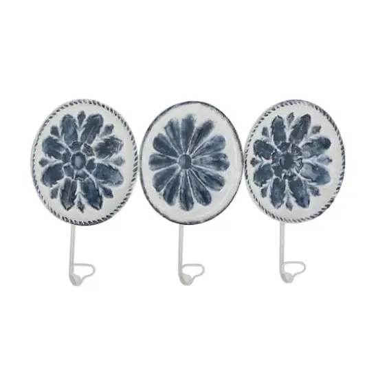 White Metal Farmhouse Wall Hook, 11" x 22" x 2" {4}