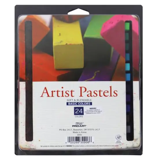 Pro Art&reg; Basic 24 Color Square Artist Pastels {1}