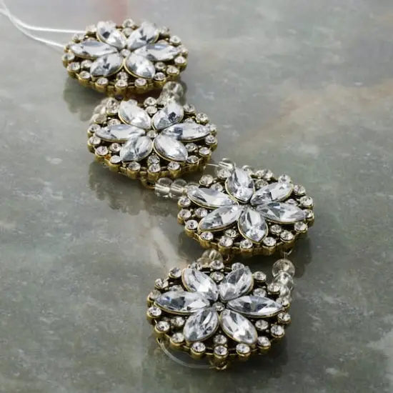 Metal Round Floral Sliders, 26mm by Bead Landing&trade; {3}