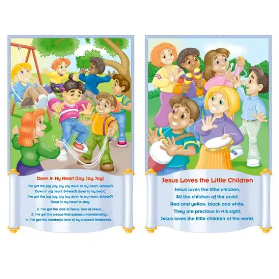 North Star Teacher Resources Children's Bible Songs Bulletin Board Chart Set {6}