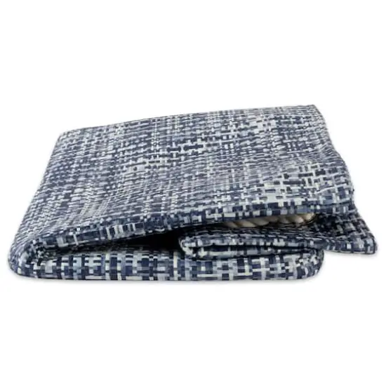 DII® Large Tweed Rectangle Woven Paper Storage Bin Nautical Blue {4}