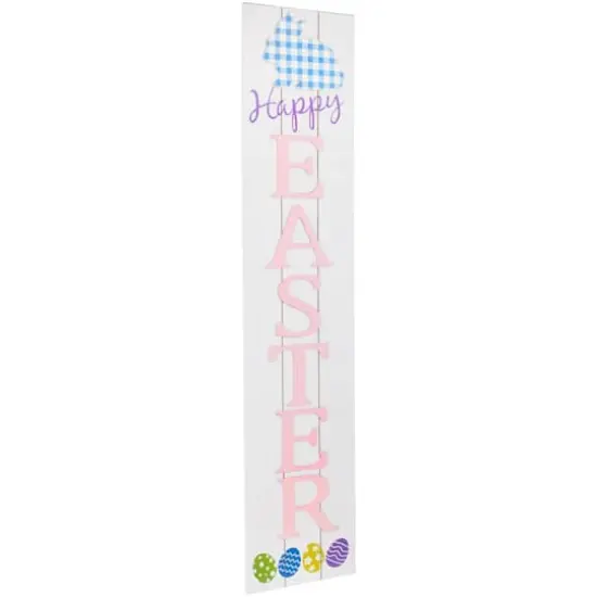 3ft. Happy Easter Wooden Porch Board Sign {4}