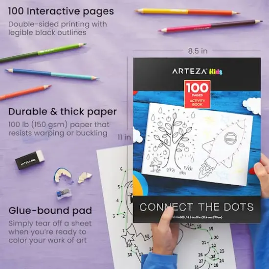 Arteza&reg; Kids Activity Book, Connect the dots, 50 pages {6}