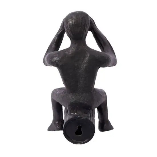 Set of 5 Dark Grey Aluminum Modern Wall Decor, 4" x 7" {5}