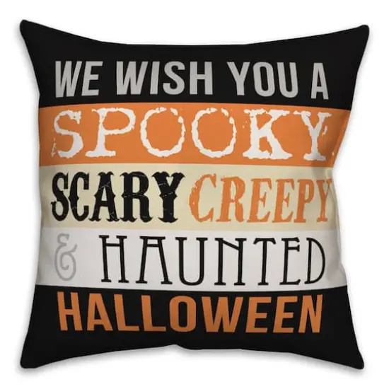 Halloween Words Throw Pillow {1}