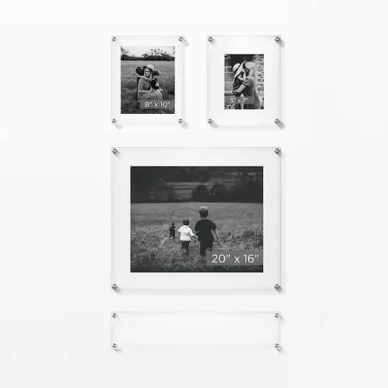 Wexel Art Mondrian 23" Double Panel Wallscape Set Silver {3}