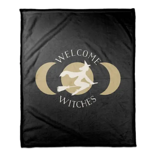 Welcome Witches Fleece Throw {1}