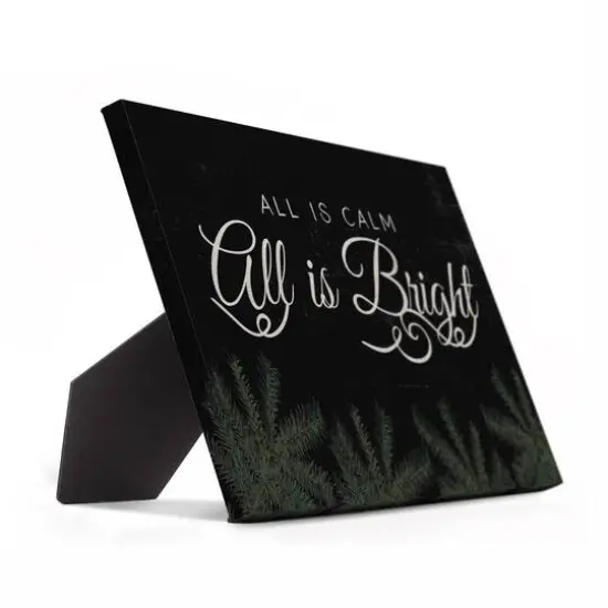All Is Calm All Is Bright Tabletop Canvas {3}