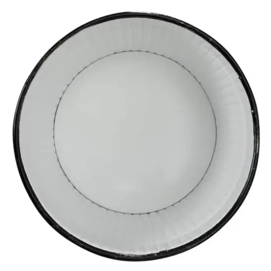 Hello Honey&reg; White & Black Corrugated Metal Planters Set {9}