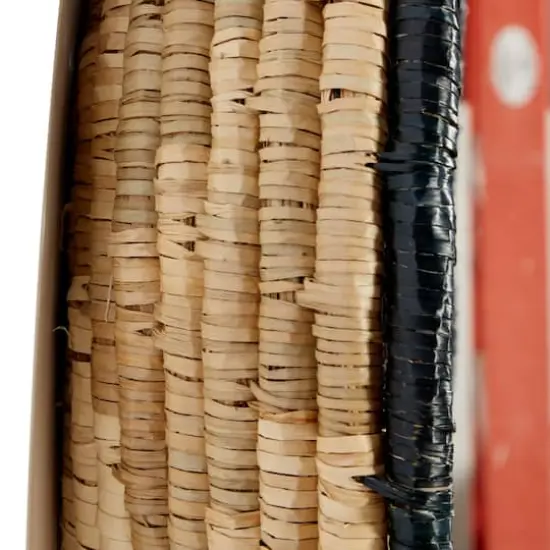 Set of 3 Black Wood Boho Style Wall Decor 20", 18", 16" {4}