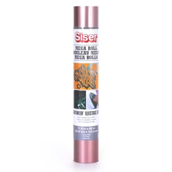 Siser&reg; Easyweed&reg; Electric Heat Transfer Vinyl Mega Roll Rose Gold {1}