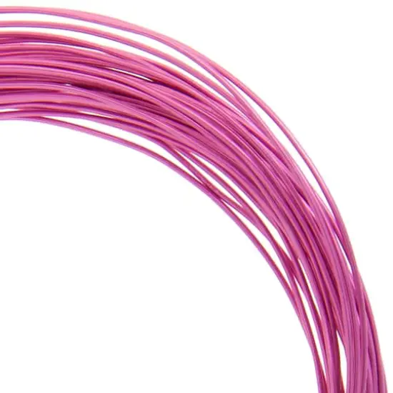 John Bead 18 Gauge Aluminum Jewelry Wire, 30ft. Fuchsia {1}