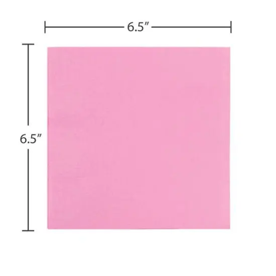 JAM Paper Medium Lunch Napkins, 100ct. Baby Pink {4}
