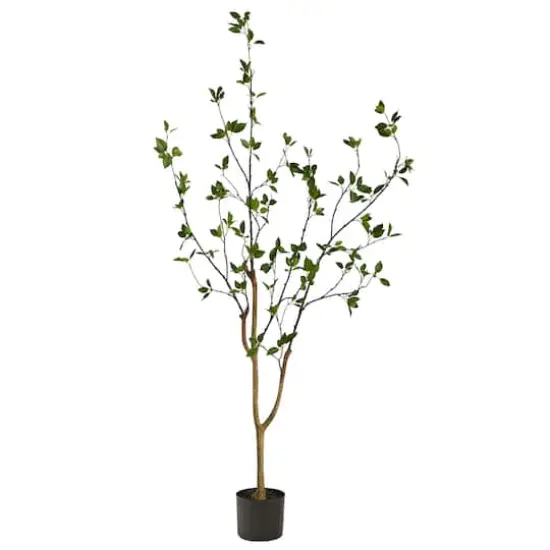 5ft. Minimalist Potted Citrus Artificial Tree {1}