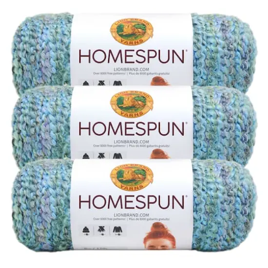 3 Pack Lion Brand&reg; Homespun&reg; Yarn Windsor {1}