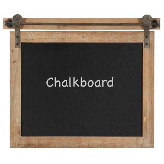 Brown Wall Mounted Chalkboard {1}
