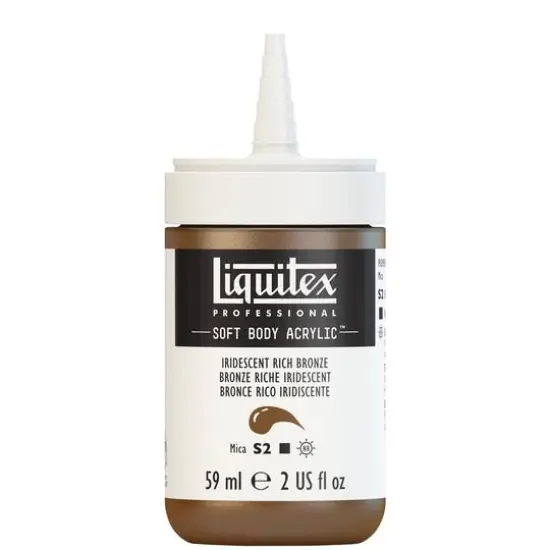 Liquitex® Professional Soft Body Acrylic Bottle, 2oz. Iridescent Rich Bronze {3}