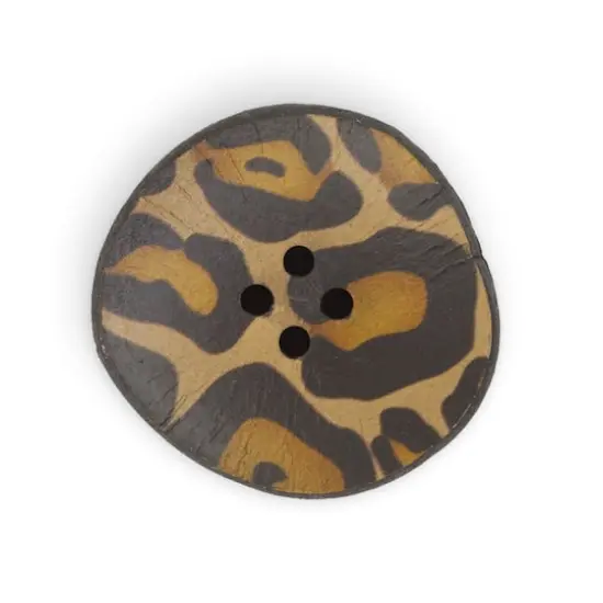 Dritz&reg; 30mm Cheetah Recycled Leather Buttons, 3ct. {4}