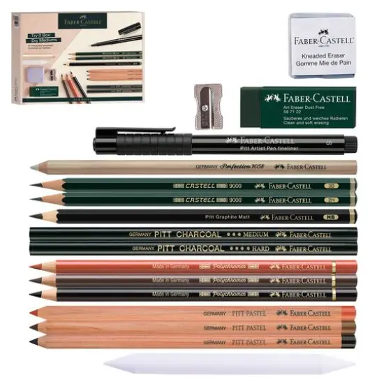 Faber-Castell&reg; Dry Mediums Art & Graphic Try It Box Set {3}