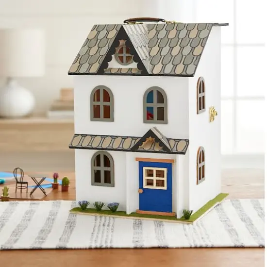 13" Wood 2-Story Dollhouse by Make Market&reg; {3}