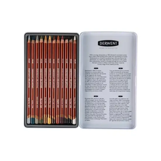 Derwent&reg; Drawing Pencil 12 Color Tin Set {13}