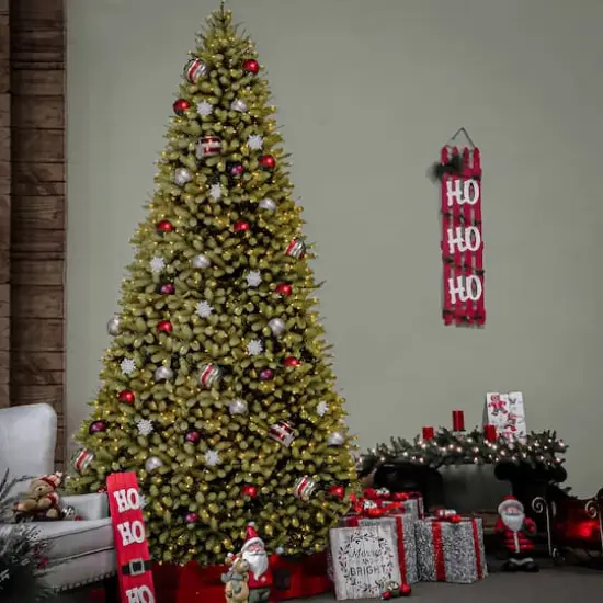 10 Ft. Pre-Lit Feel Real® Downswept Douglas Full Artificial Christmas Tree, Clear Lights {6}