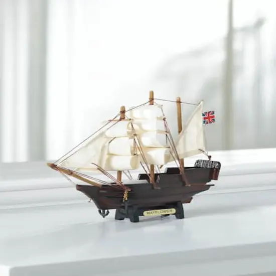 6.5" Mini Mayflower Ship Model Figure {3}