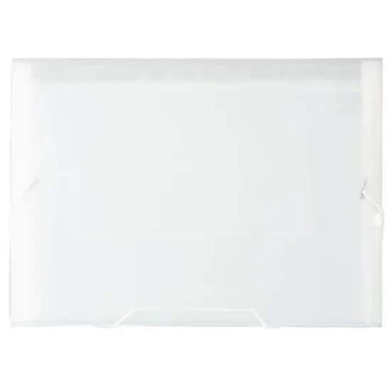 JAM Paper 9" x 13" 13-Pocket Expanding File, 2ct. Clear {4}