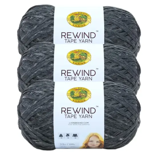 3 Pack Lion Brand&reg; Rewind&trade; Tape Yarn Moto Jacket {1}