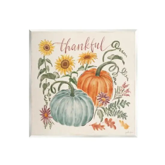 Stupell Industries Autumn Botanical Thankful Nature Wall Plaque Art {1}