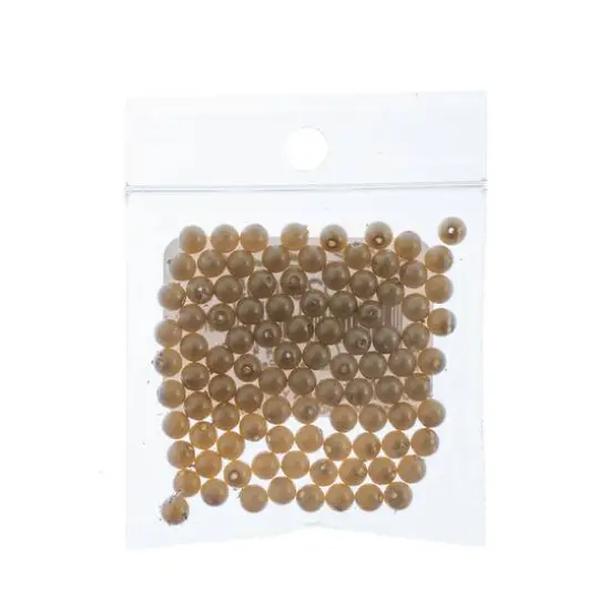 Preciosa Maxima 4mm Pearlescent Glass Nacre Pearls, 100ct. Pearlescent Yellow {3}