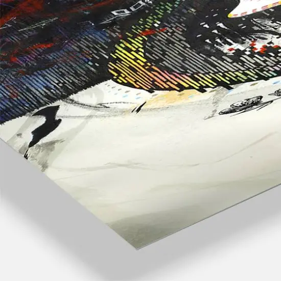 Designart 'Between Hope And Despair Large Modern Multipanel Wall Clock {5}