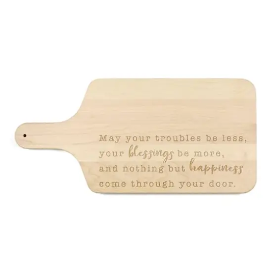 8" x 17" Blessings Be More Maple Paddle Cutting Board {1}