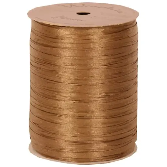 JAM Paper 1/4" Raffia Ribbon Kraft {1}