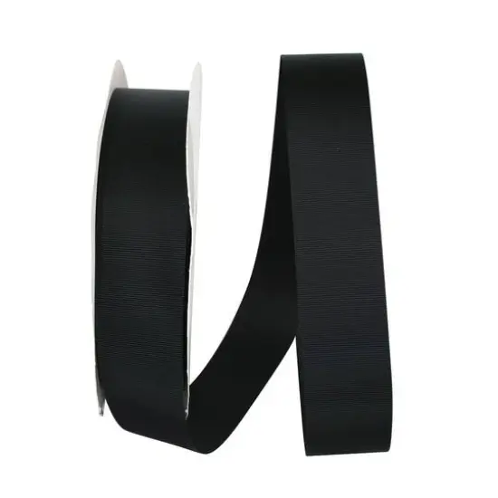 JAM Paper 1.5" x 100yd. Grosgrain Allure Ribbon Black {1}