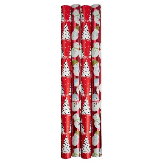 JAM Paper Holly Jolly Gift Wrap Set, 4ct. {2}