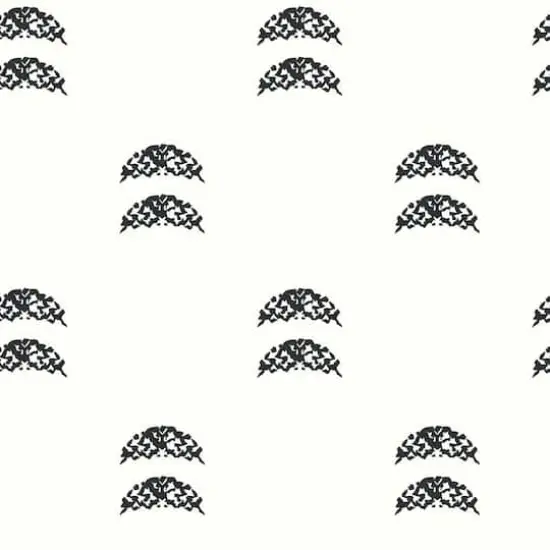 RoomMates Rose Lindo Half-Moon Peel & Stick Wallpaper Black {1}